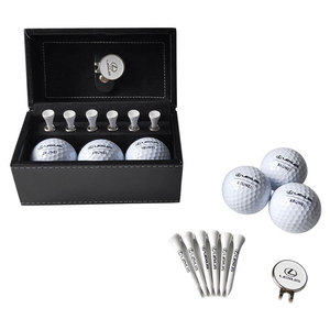 現那銀角鯊魚一愣貨高爾夫配件練習套裝 高爾夫↘禮品盒套裝 金屬球叉TEE套裝禮品