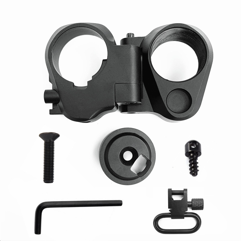 m4后托金属折叠转接 ar15托心转接座 锦明9代精击忽必烈机匣托芯