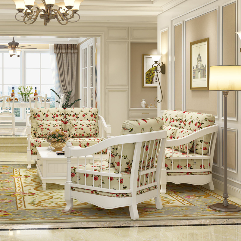 欧式韩式实木沙发