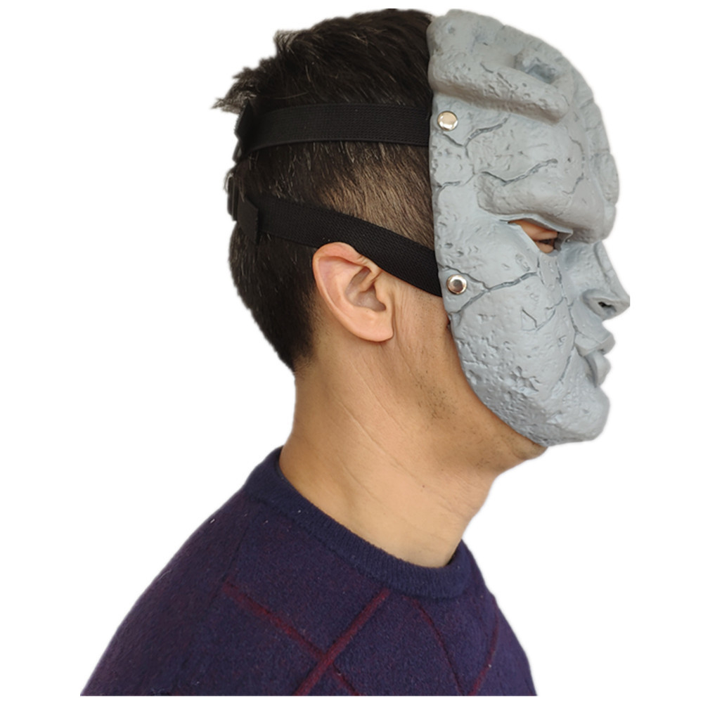 新款jojo奇妙冒险石像鬼石鬼面面具万圣节恐怖道具石仮面mask能戴
