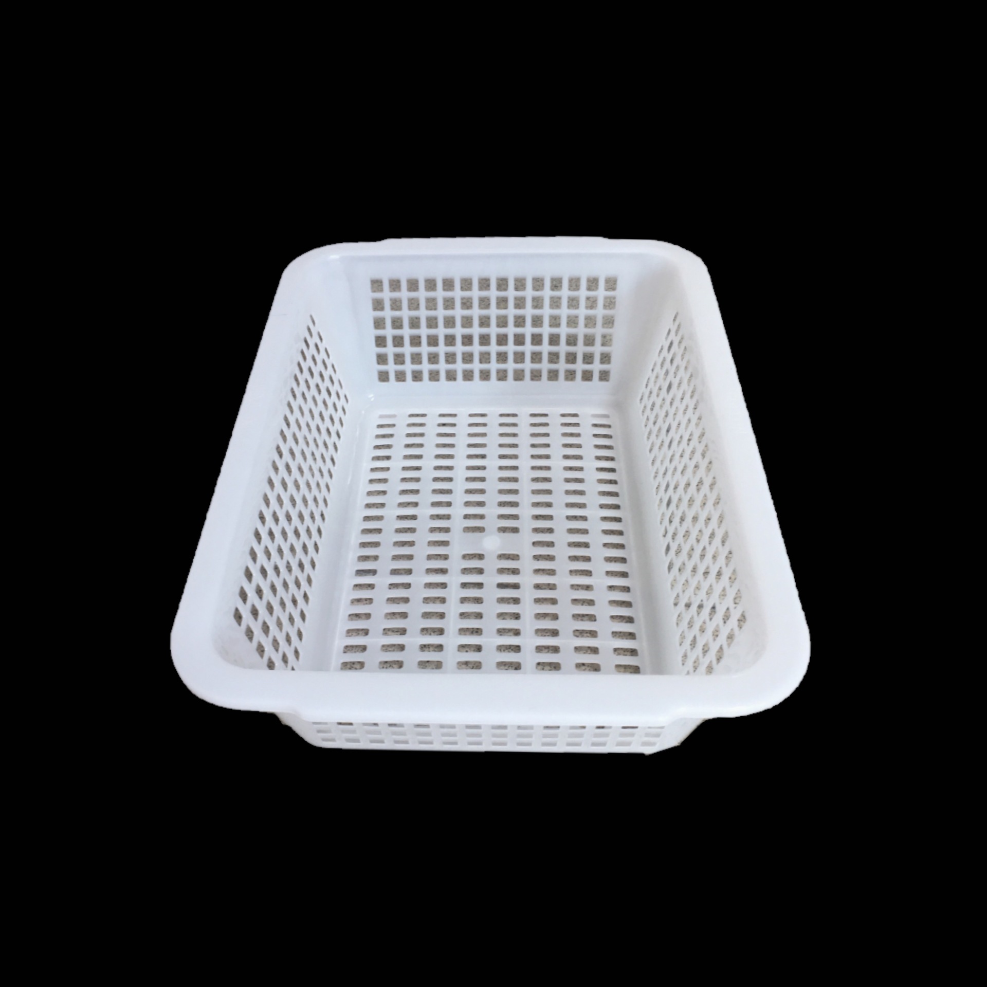 塑料篮子白色加厚厨房收纳筐配货蓝长方形水果蔬菜框洗菜篮小框子