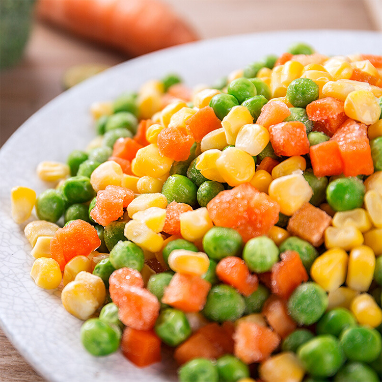 美式杂菜青豆玉米胡罗卜1kgg/袋混合菜 速冻蔬菜美式杂菜