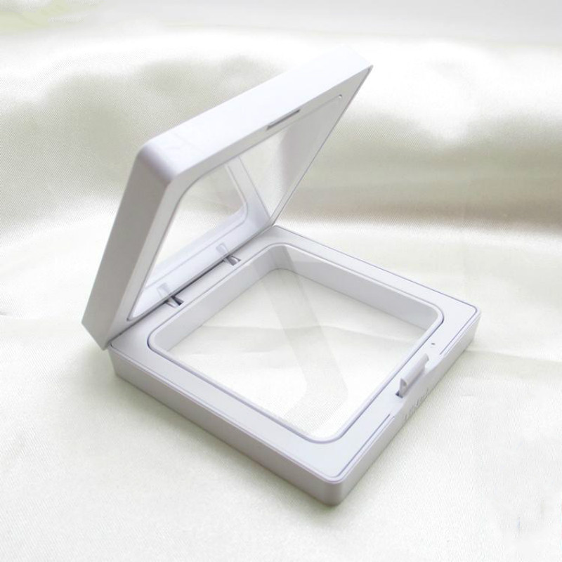 现货供应20个起发货方形白色开窗纸盒印刷礼品盒包装盒首饰盒
