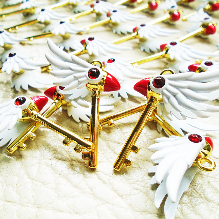 百变小樱鸟头鸟杖吊坠魔杖挂件饰品动漫小樱钥匙扣魔术卡cosplay