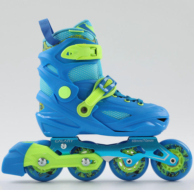 通用一体单排溜冰鞋轮滑鞋 户外防撞花式直排速滑滑板鞋