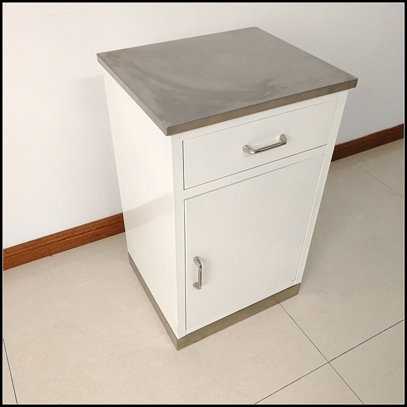 医院用钢制床头柜 病房护理床旁桌 医用abs床头柜不锈钢床头柜