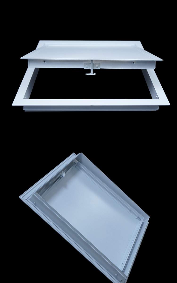 中央空调检修口石膏板铝合金盖板检修口天花吊顶abs暗式检修口