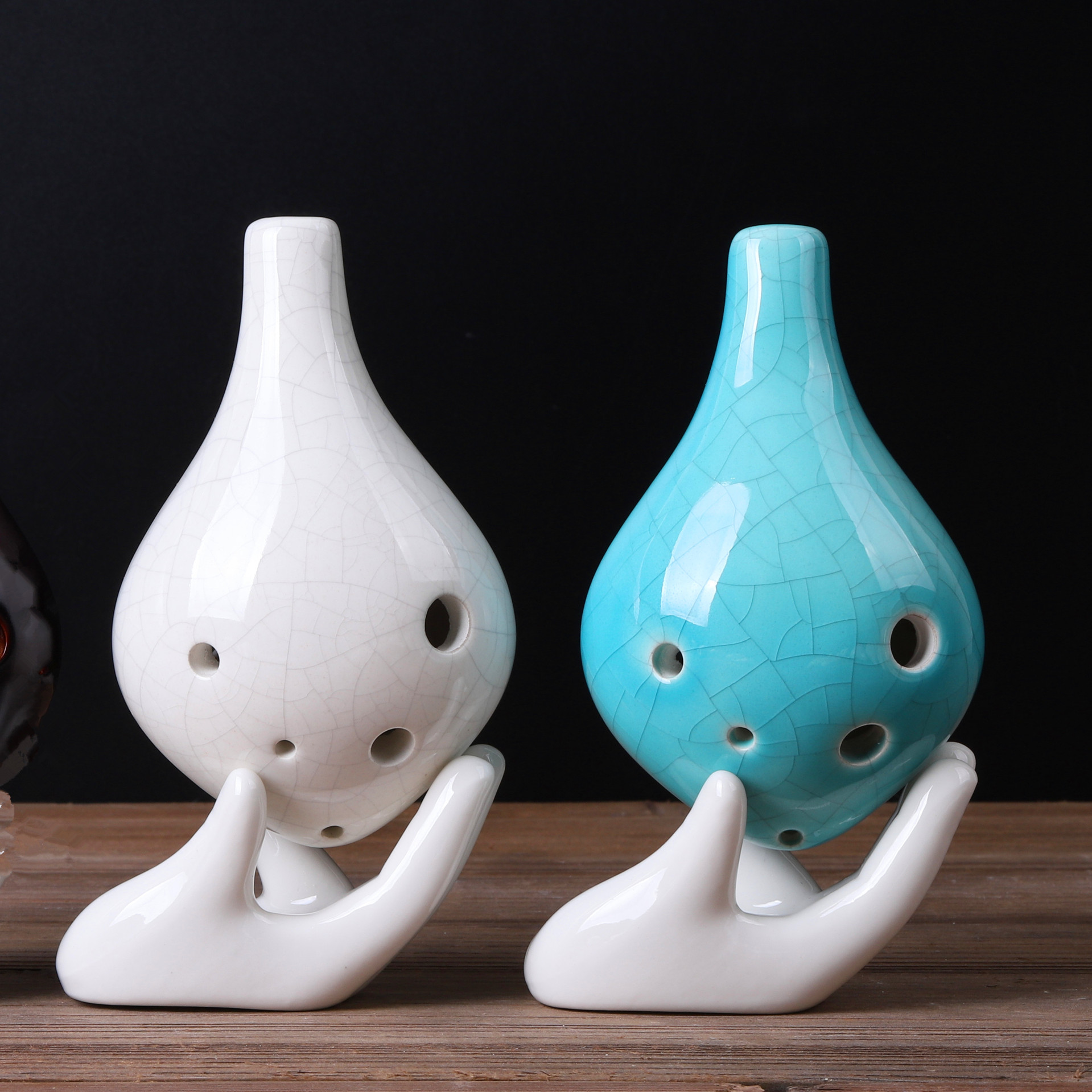 6孔陶笛中音c调 夜市 景区畅销陶瓷 陶笛6孔 民族乐器 厂家批发