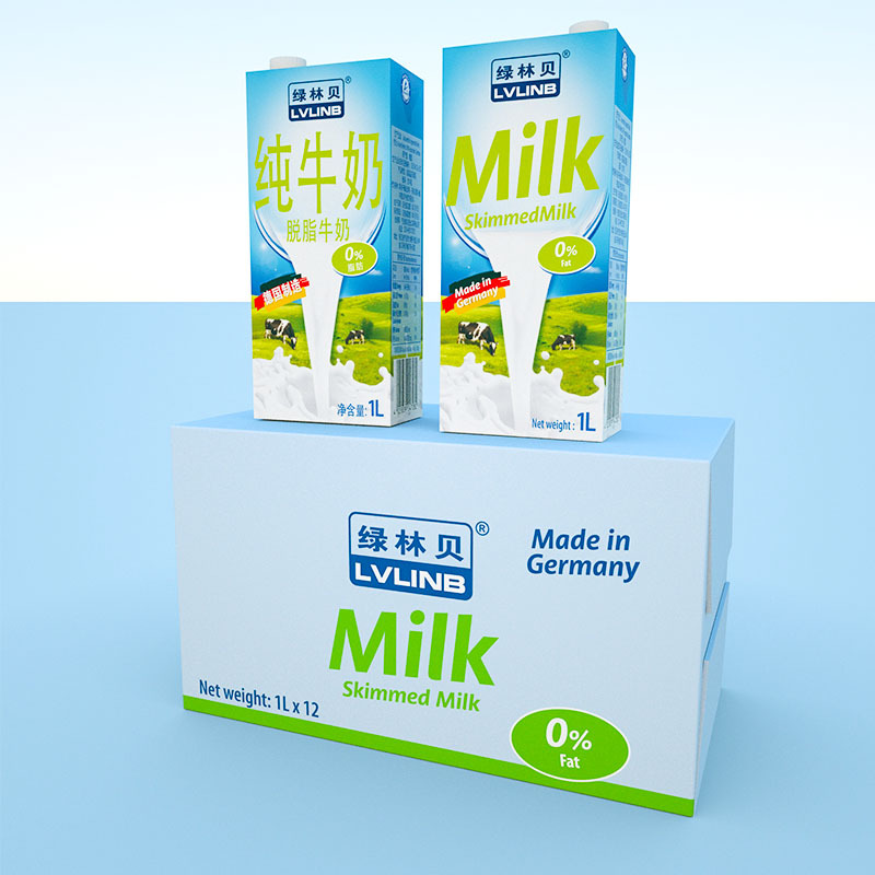 绿林贝脱脂牛奶