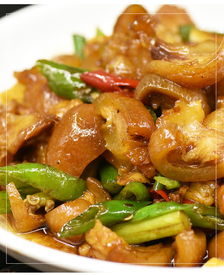 湖南猪脚皮卤猪皮酒店饭店餐饮特色菜小炒私房菜半成品菜湘菜食材