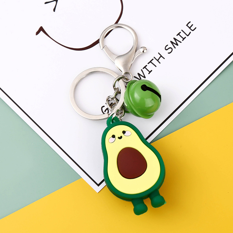 Korean Style Creative Cute Unique Key Pendants Cartoon Key Button Bag Accessories Men and Women Car Key Ring