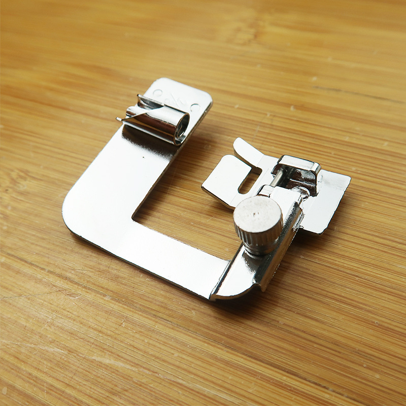 家用多功能电动缝纫机包边器压脚5-20mm可自由调节滚边小型包边筒