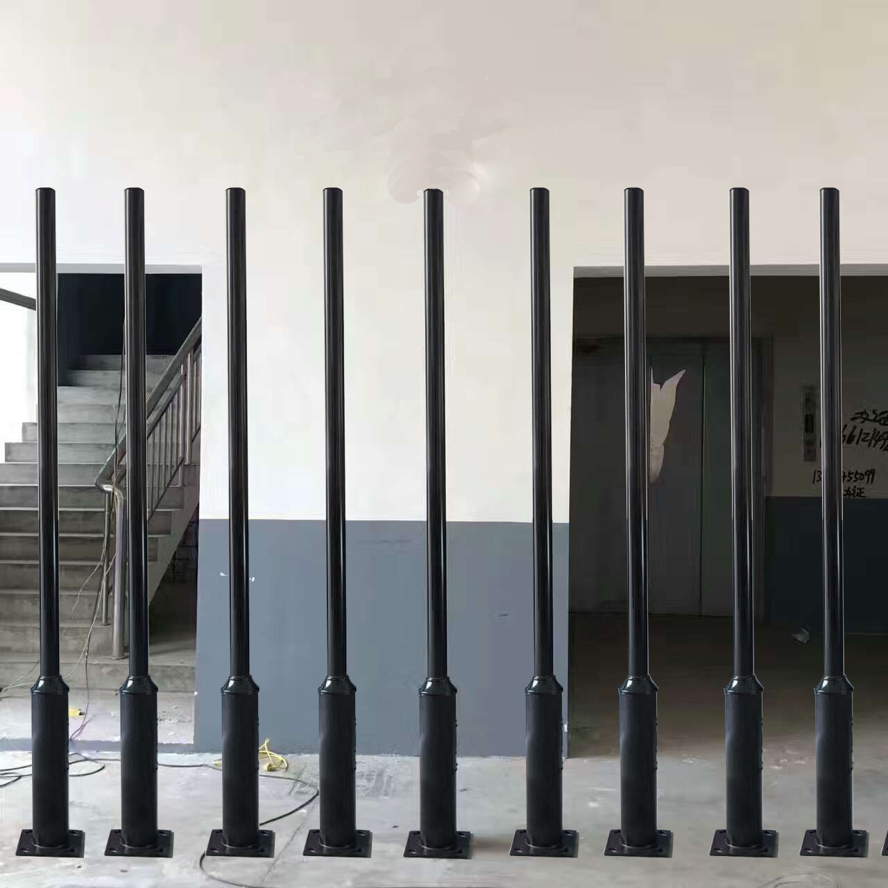 变径杆76-140mm路灯灯杆现货批发2米2.6米3米3.5米镀锌管庭院灯杆