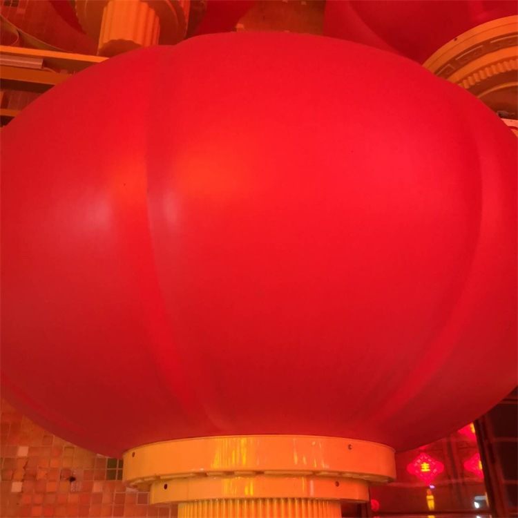 led南瓜灯笼单灯笼带支架400mm景点灯笼街道路灯美化装饰灯