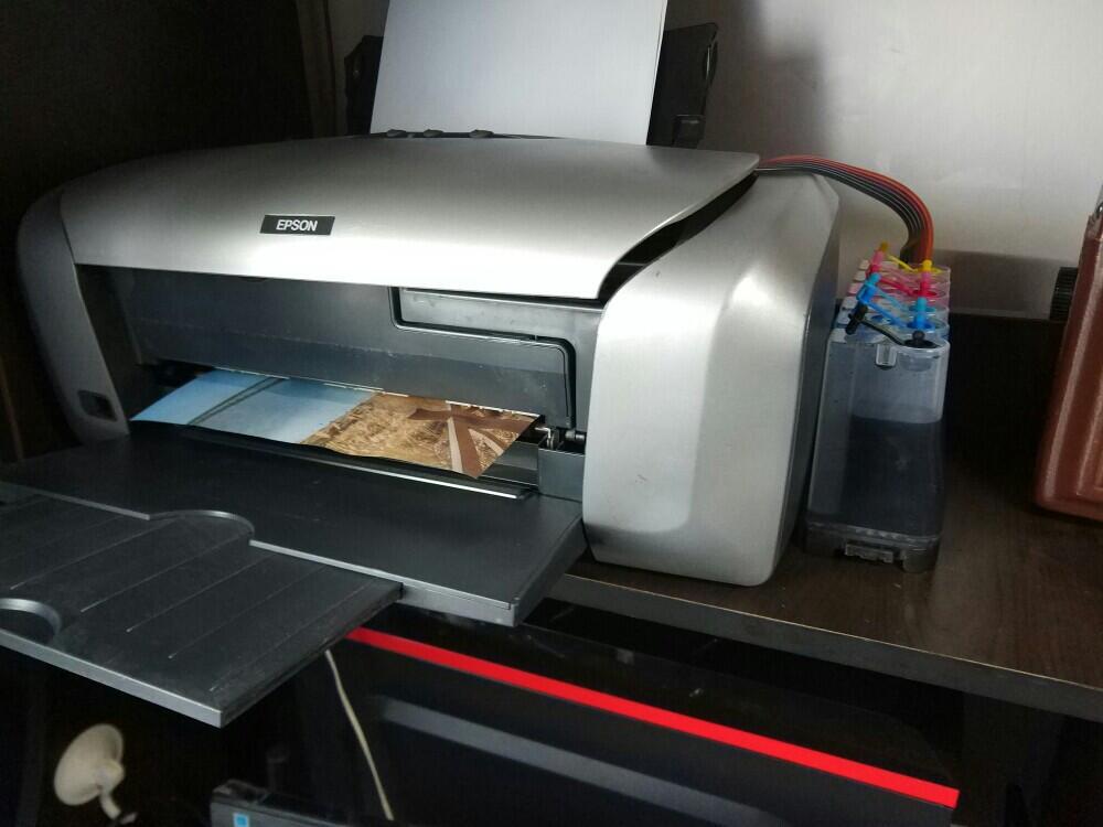 二手6色彩色喷墨照片热转印 烫画烤杯光碟a4文档摆地摊菲林打印机