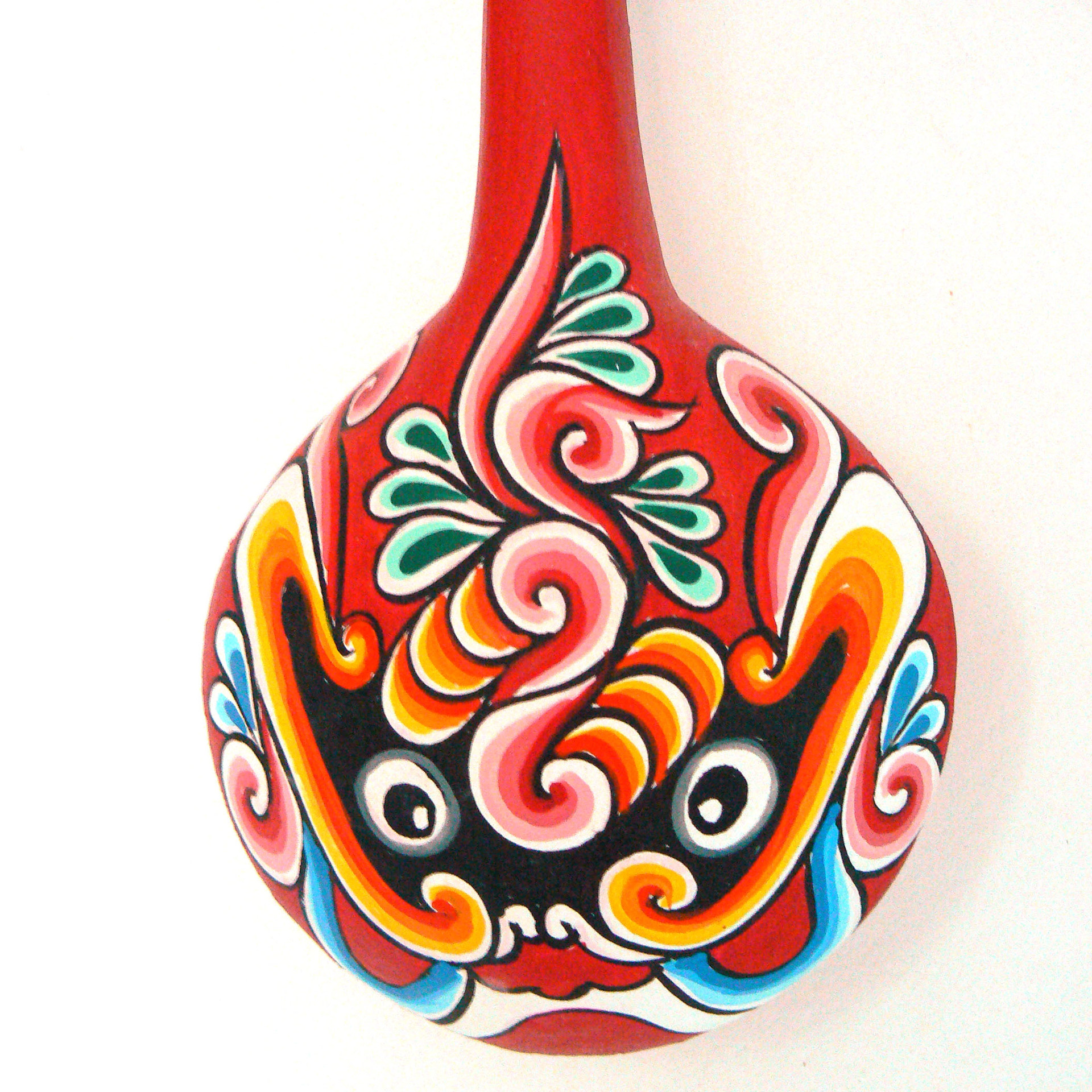 陕西特色旅游纪念品企业特色文化礼品桐木纯手工社火马勺脸谱