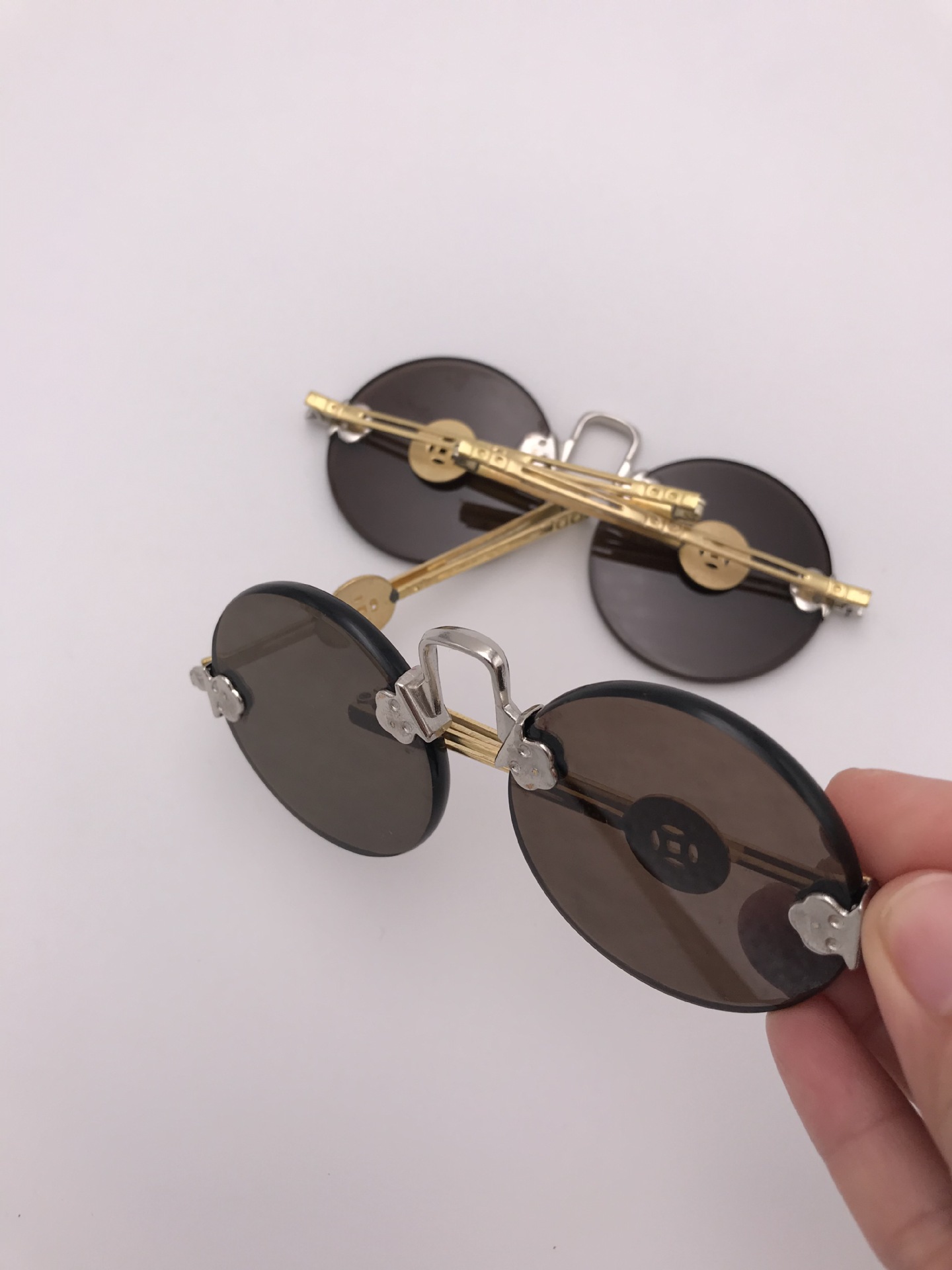 精品水纹水晶天然水晶眼镜 石头镜 男款仿古男款太子镜批发