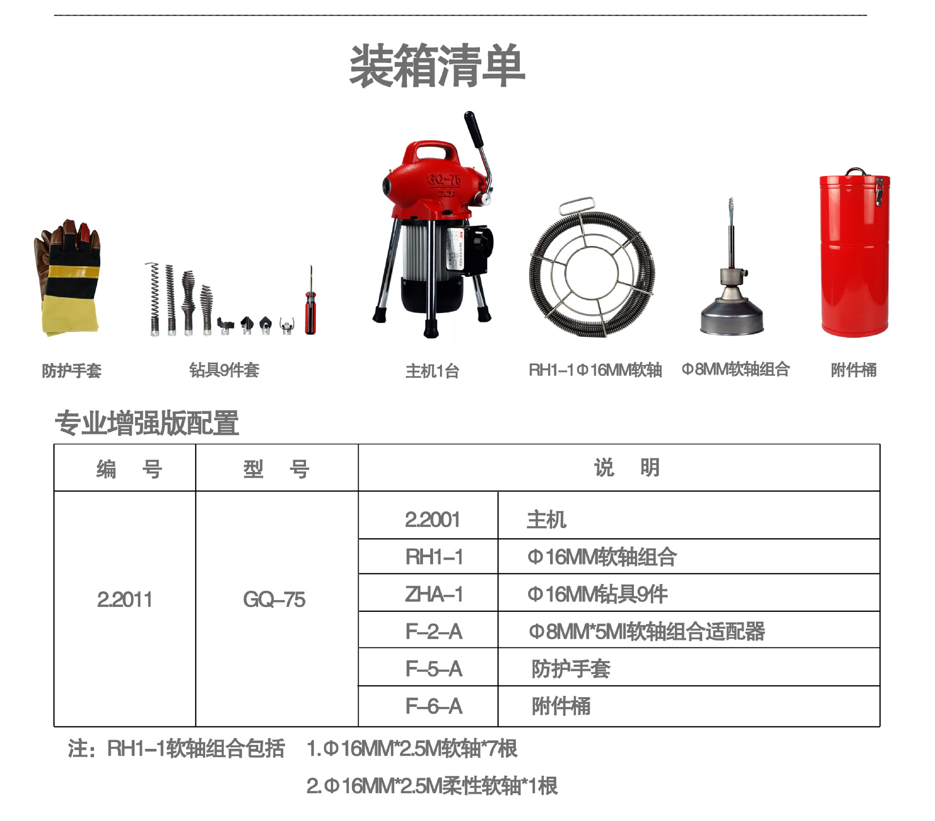 北京大力gq-75疏通机清理机大力正品厂家批发