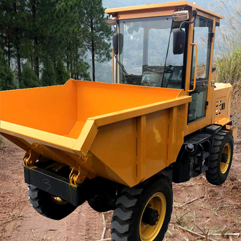 湖南加厚材质的前卸式翻斗车 拉土拉沙用的四轮翻斗车 价格优惠