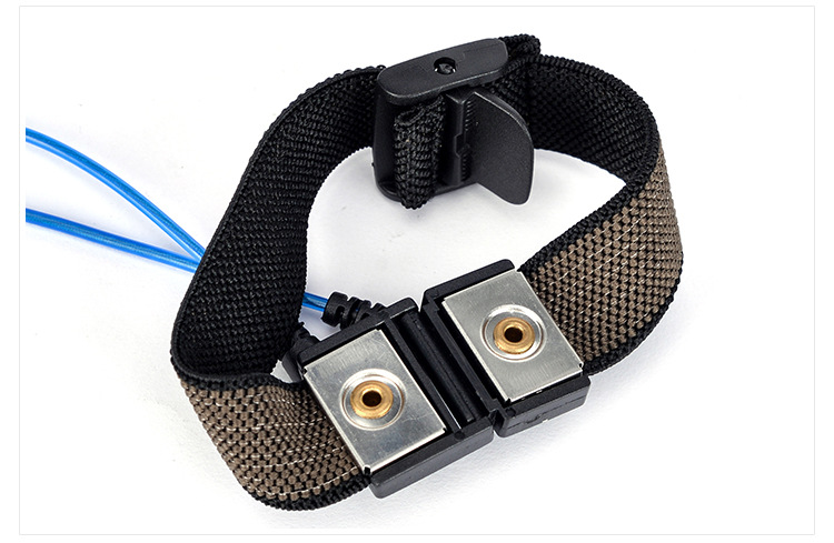 anjies双回路防静电手腕带2米双回路静电手环双保险人体静电环