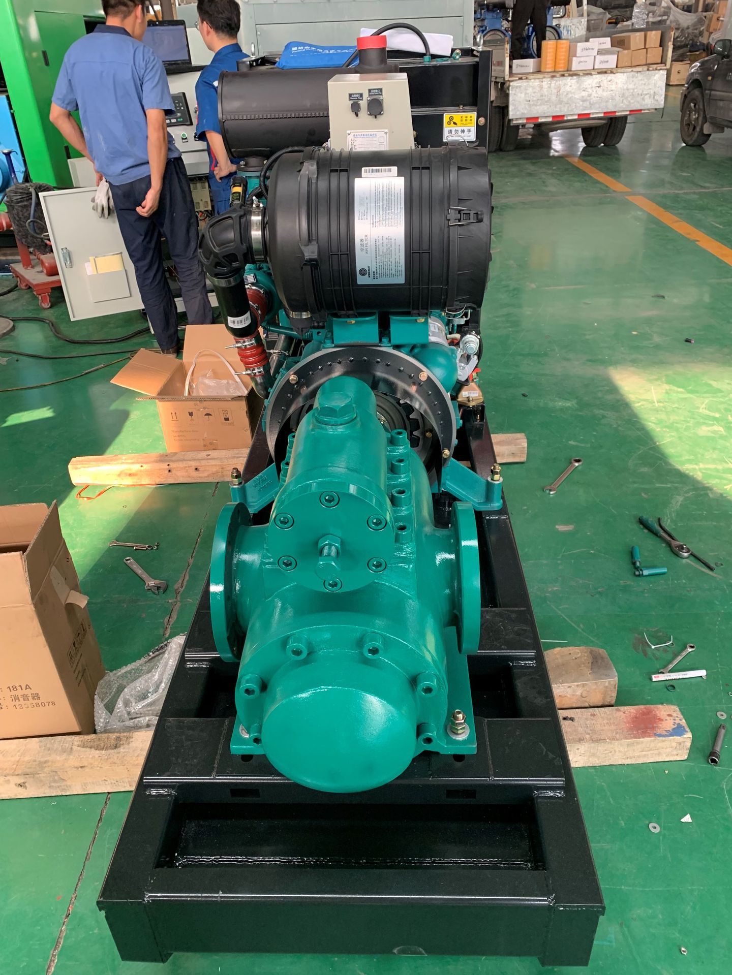 潍柴柴油机动力螺杆泵机组 应急机组3g85*3型 柴油机螺杆泵机组