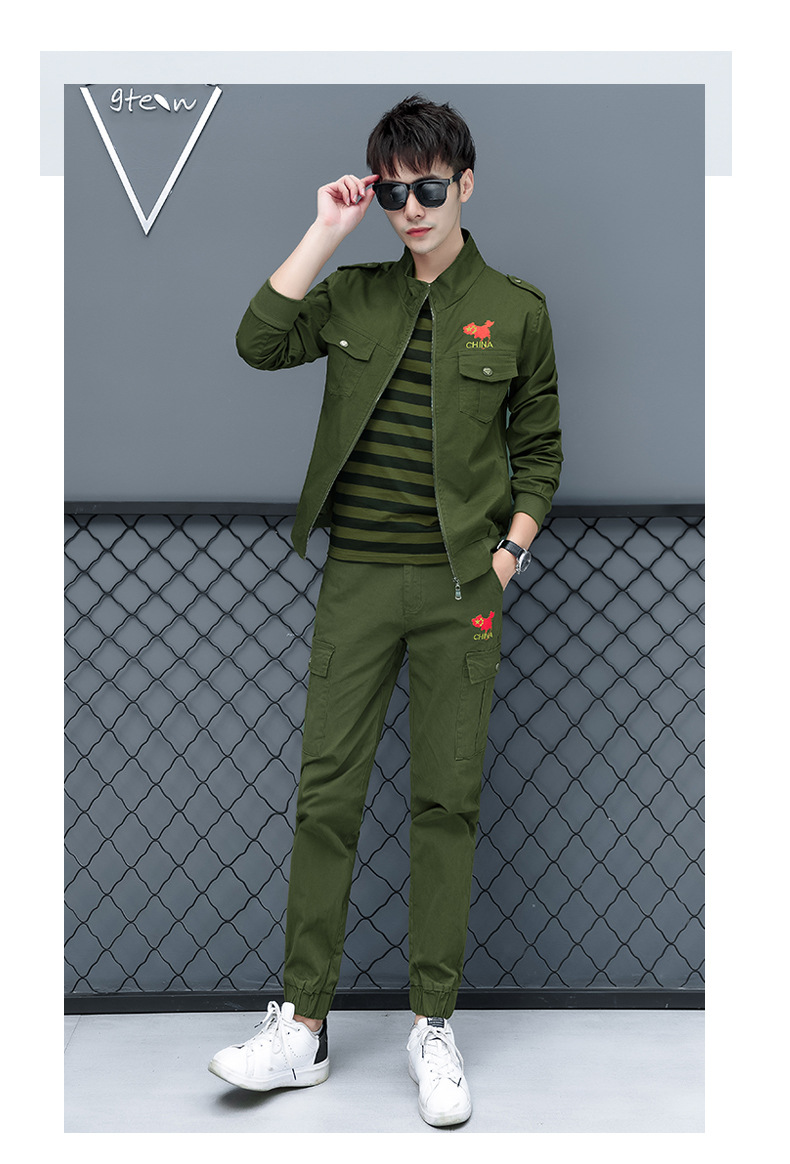 户外迷彩服套装男特种兵野战作训服春秋夹克外套休闲运动三件套潮