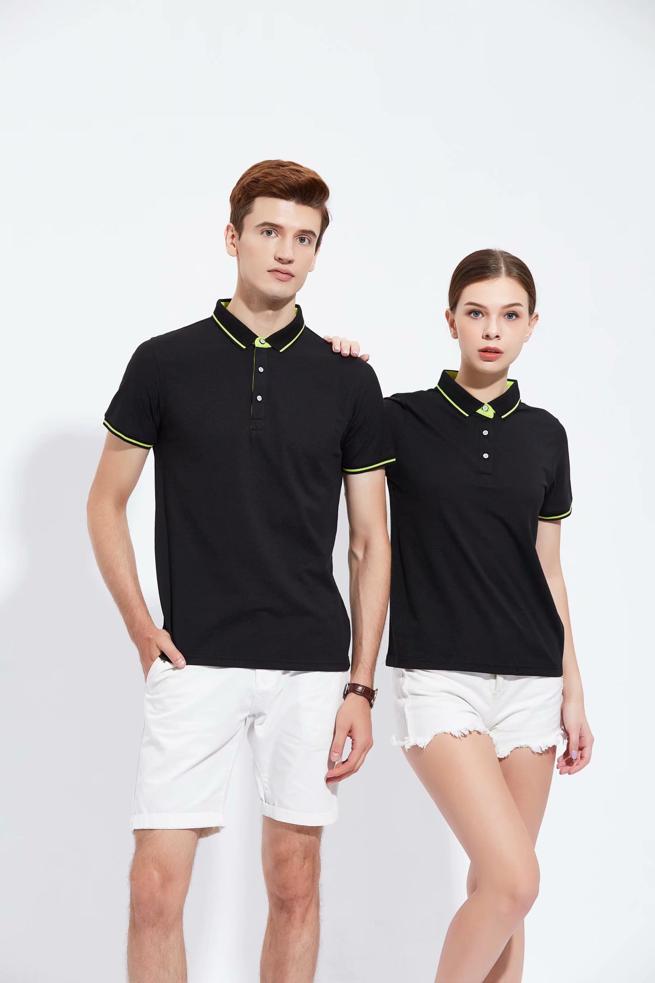 polo衫定制工作服短袖衣服印字diyt恤工衣文化衫团体服刺绣印logo