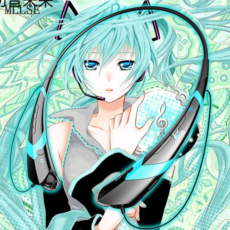 漫展初音未来雪初音镜音双子概念动漫运动HBS-760蓝牙耳机