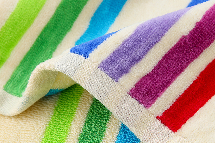 金号g1560a纯棉中巾割绒彩色条纹家用小毛巾礼盒团购福利直销批发