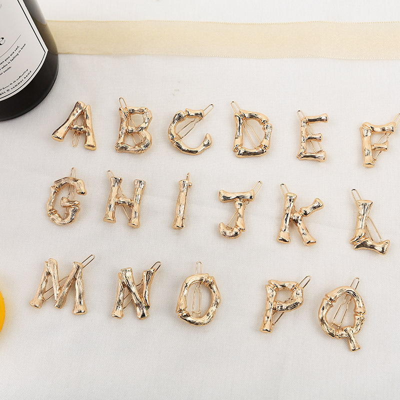 lvn摆摊货源 欧美英文字母发夹女金属简约一字夹成人发卡头饰130