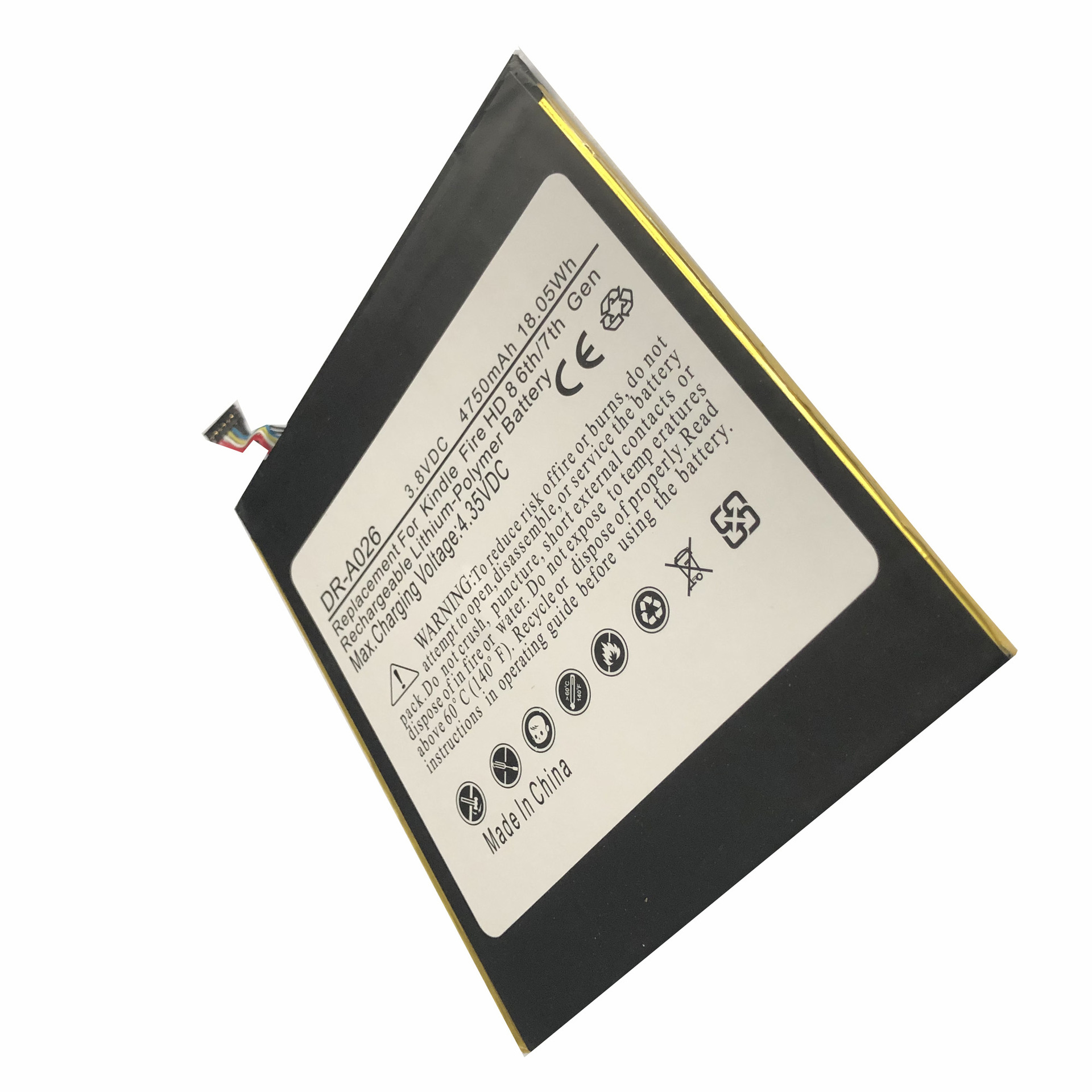 kindle fire hd 8 6th gen pr53dc平板电脑电池mc-28a8b8