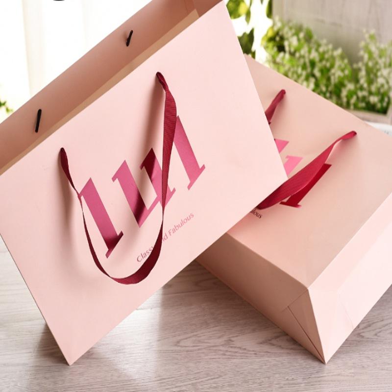 纸袋子服装店手提袋定 制礼品袋ins风简约文艺小清新纸质礼物包装
