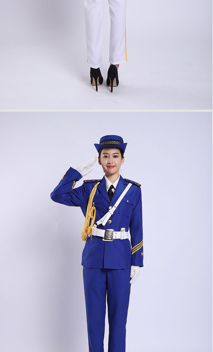 国旗班升旗手军装三军仪仗队服装军乐演出服军鼓海军制服套装男女