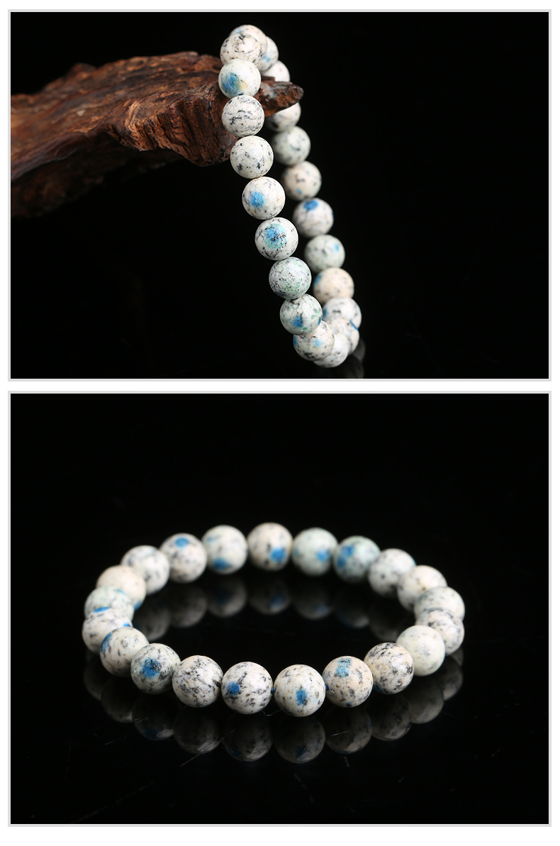 天然k2圆珠单圈多圈手链情侣款手串时尚简约精致水晶饰品礼物