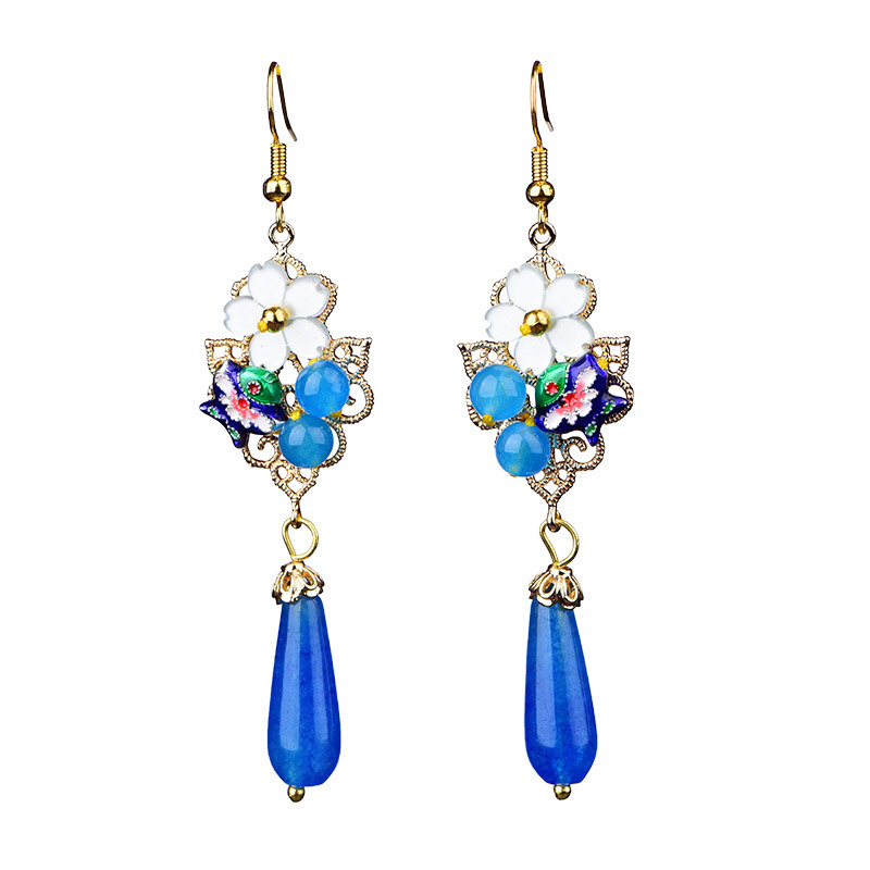 古典宫廷复古风耳环女影视表演民族风耳坠古装汉服首饰饰品个性潮