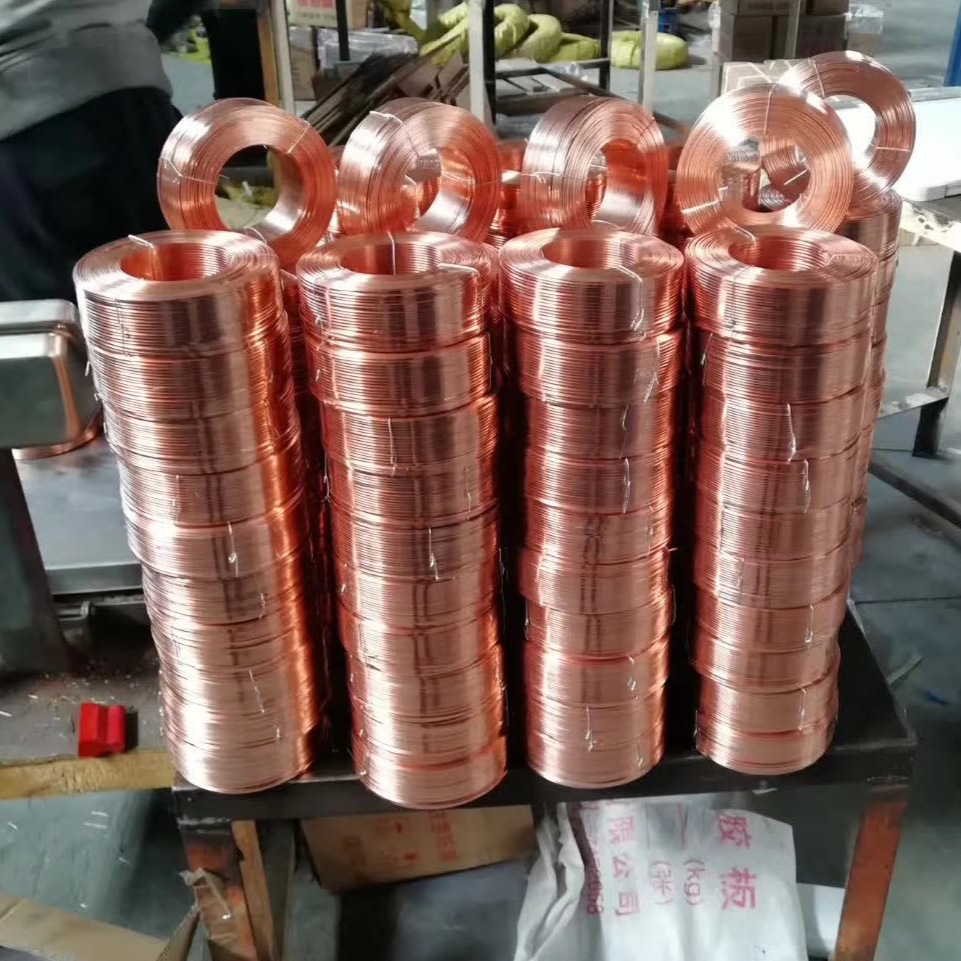 批发18#镀铜扁丝 纸箱装订耗材 生产各个型号的钉线