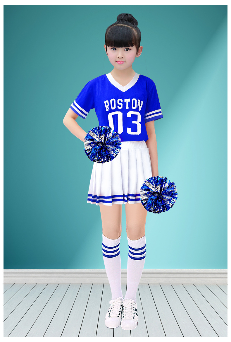 新款小学生运动会开幕式服装舞蹈服啦啦队服装女儿童拉拉队演出服