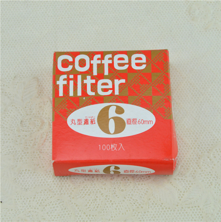 European-Style Siphon Pot Moka Pot No. 9 Coffee Pill Filter Paper No. 6 100 Pieces