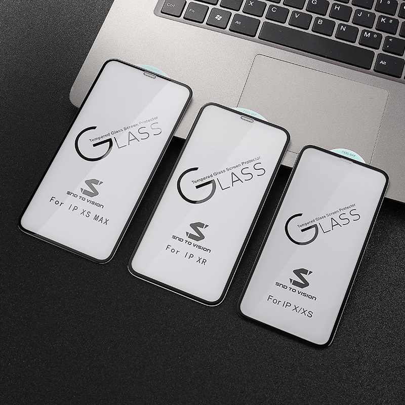 适用新款iphone11 pro钢化玻璃膜 司耐达6d曲面全屏x/8plus手机膜
