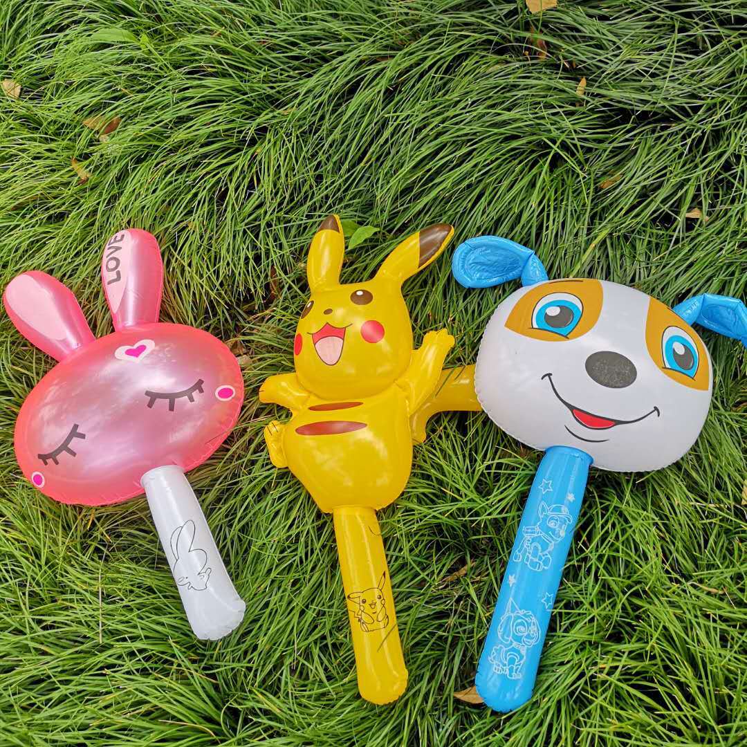pvc充气批发 长棒 兔子皮卡丘 旺旺狗充气玩具充气玩具地摊玩具