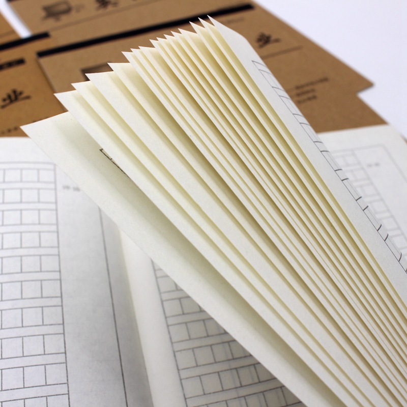 批发16k大号作业本b5中小学生牛皮纸练习本语文英语数学作文田格