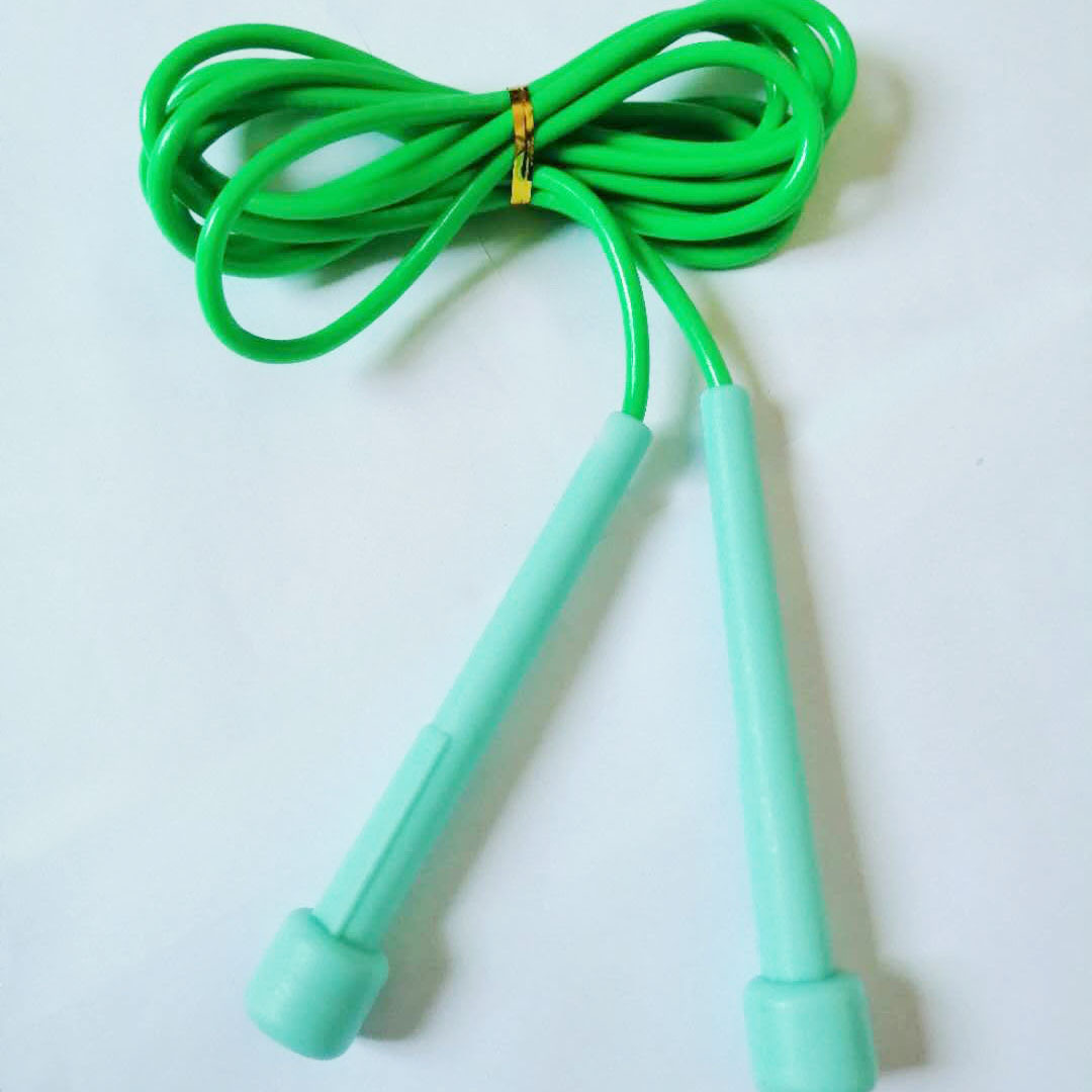 笔杆小手柄塑料跳绳 外贸跳绳 健身中考用塑料快速跳