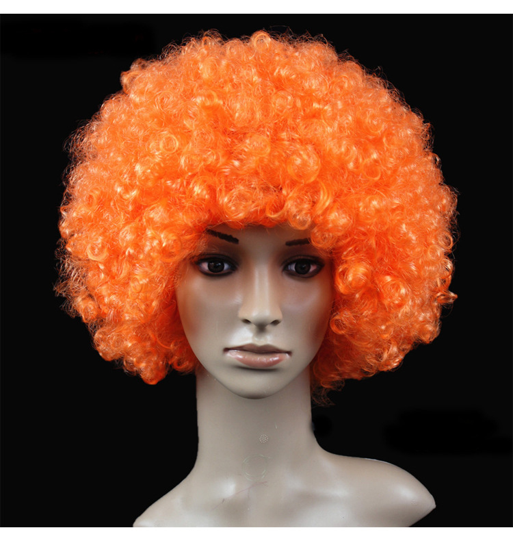 小丑假发爆炸头 彩色假发万圣节圣诞元旦年会表演假发 蓬松球迷发