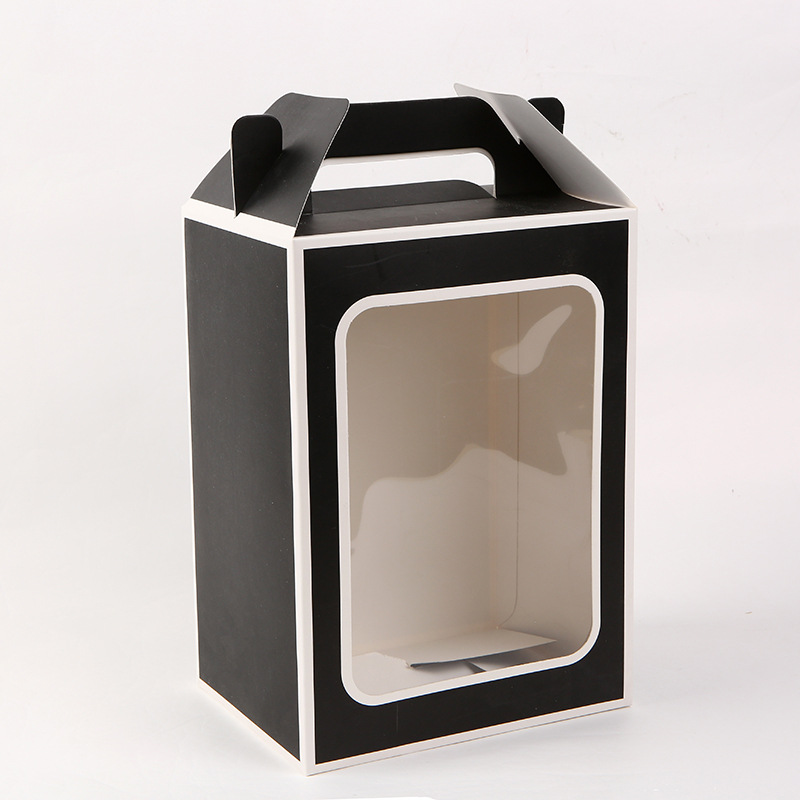 现货批发350g白卡开窗盒子 生日礼物圣诞礼物包装盒食品礼品盒