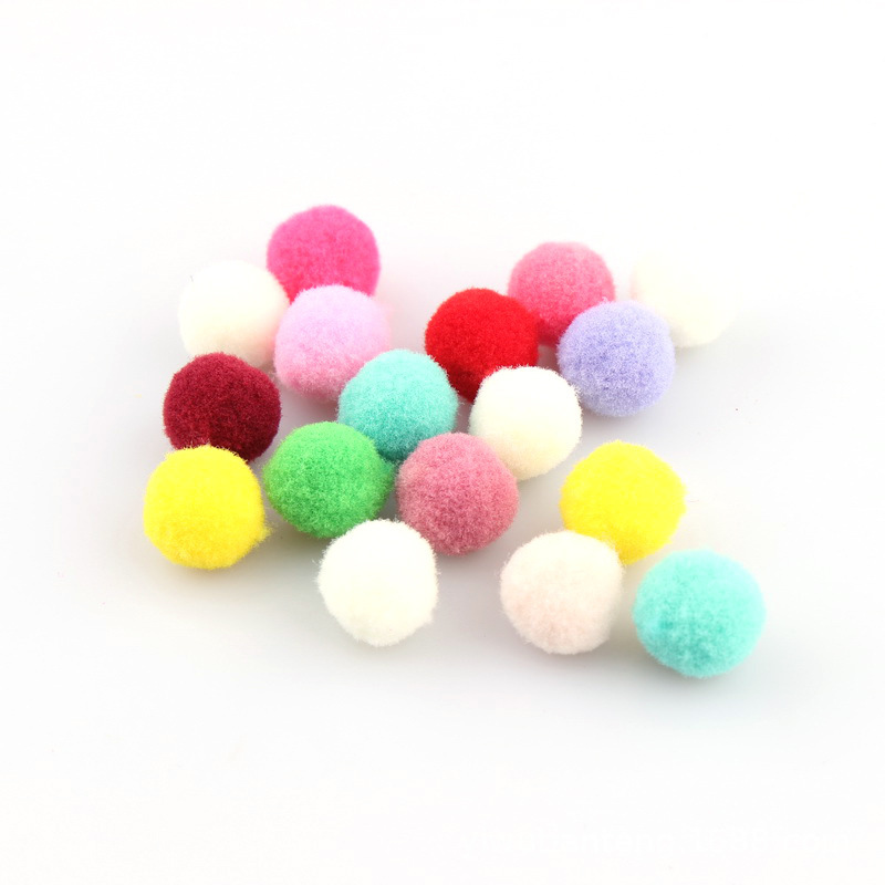 Factory Wholesale Mixed Color Pompon Fur Ball Children's DIY Toys Hairy Ball Clothing Accessories
