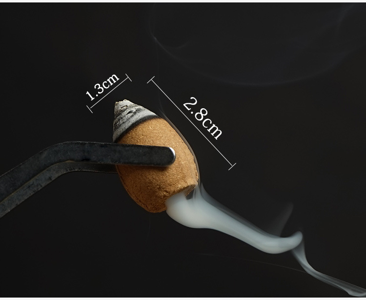 轩椽阁 天然倒流香粒檀香沉香艾草塔香熏香室内家用净化空气香薰