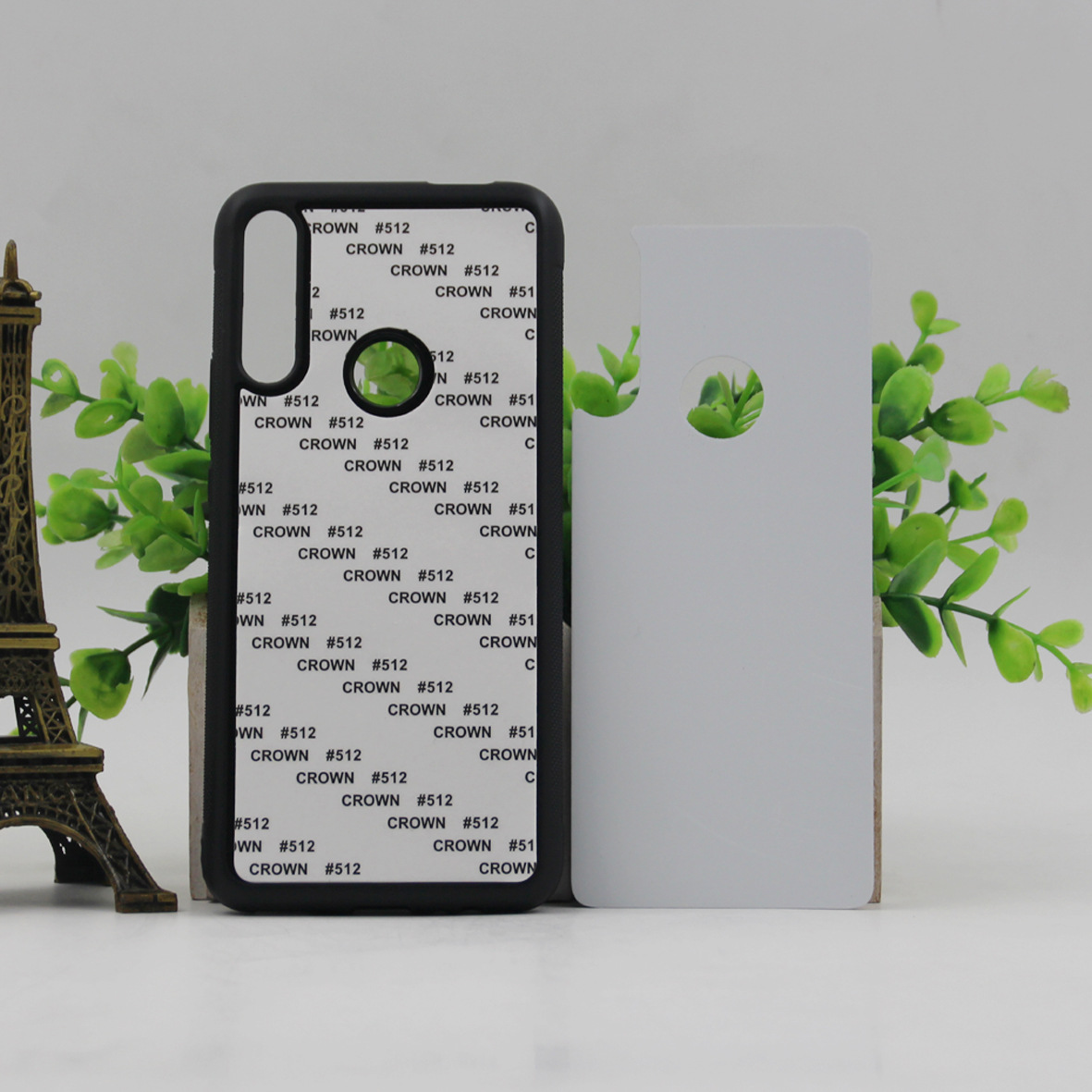 热转印适用华为y9 prime 2019硅胶边tpu pc手机壳空白素材批发