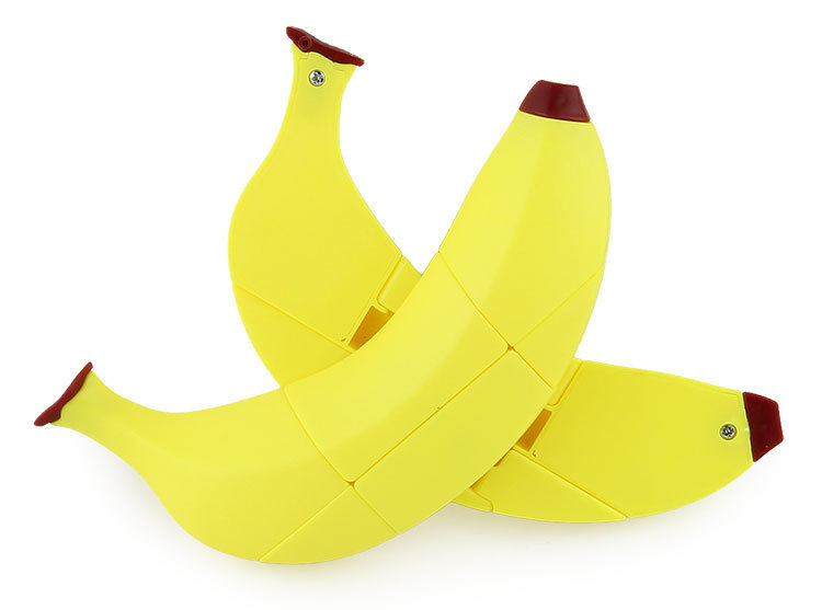 新水果魔方1:1仿真苹果香蕉柠檬顺滑益智减压异形魔方玩具不掉色