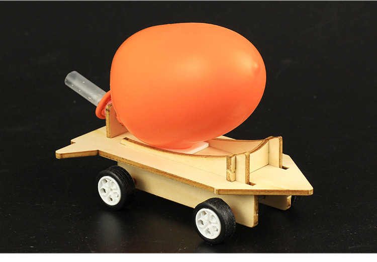 diy气球反冲力小车学生科学实验器材料包科普手工科技小制作发明