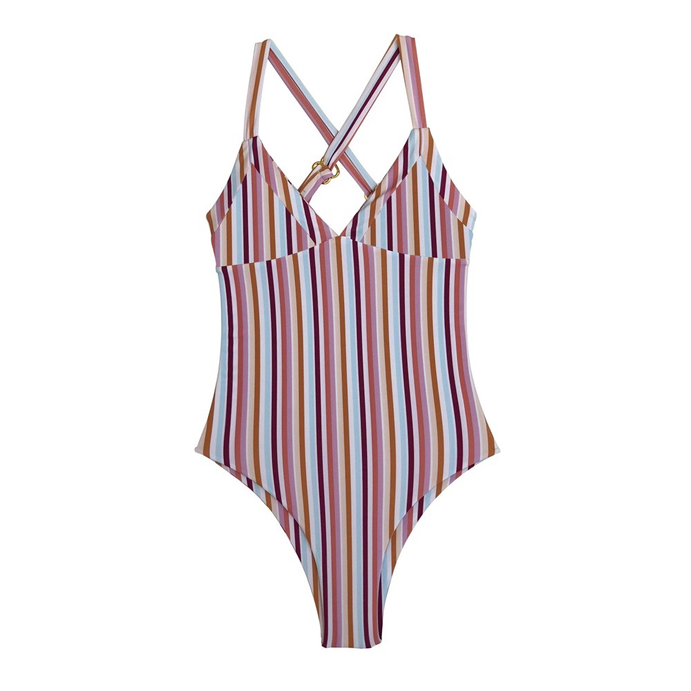 靓焱2020新款一体式泳衣 速卖欧美多色连体泳衣女兴城泳装批发